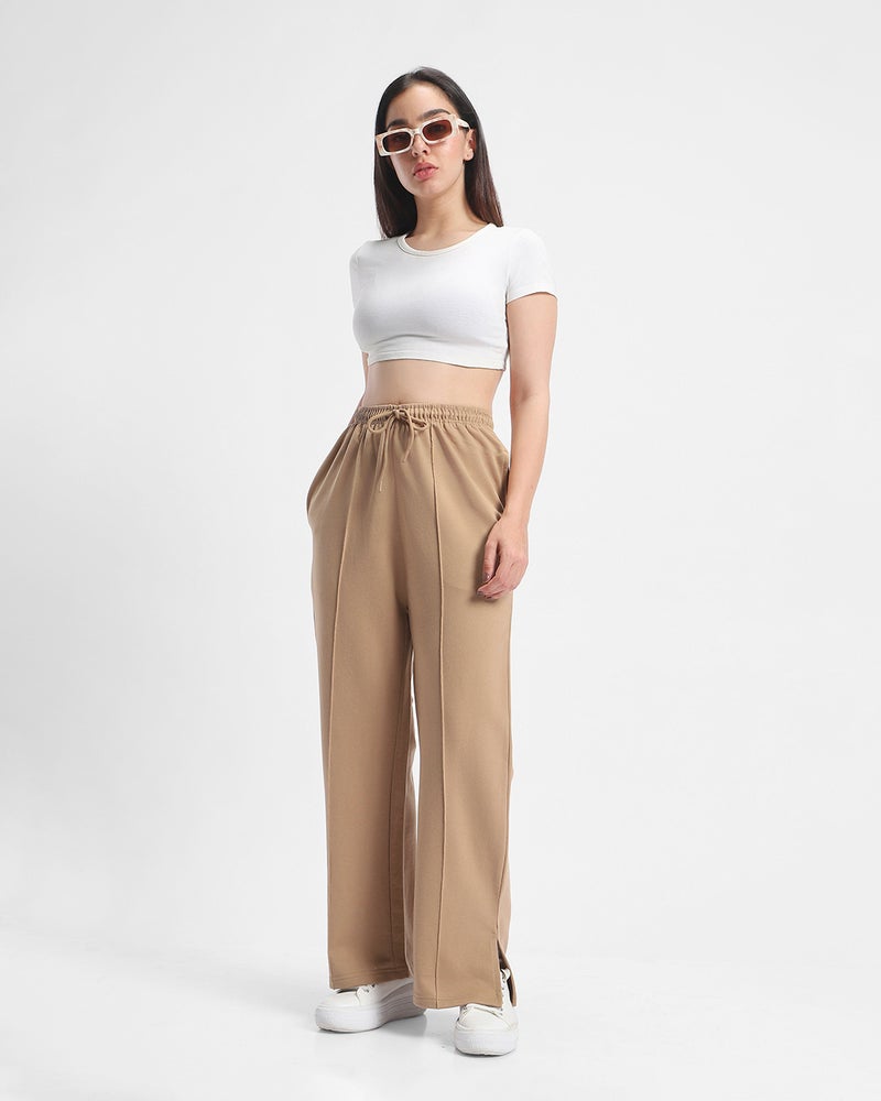 bewakoof Women's Brown Trackpants - Image 4